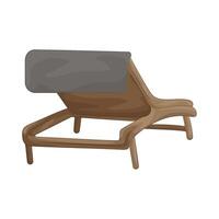 Illustration of beach chair vector