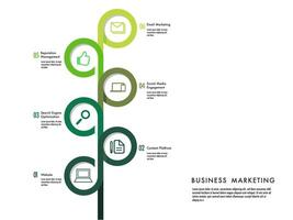 frame work Infographic template for business vector