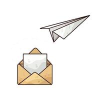 Illustration of send message vector