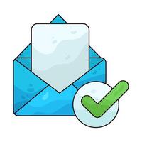 Illustration of approved message vector