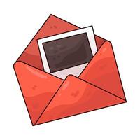 Illustration of picture message vector