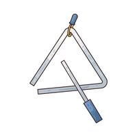 Illustration of triangle instrument vector