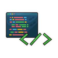 Illustration of web programming vector