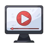 Illustration of play button vector