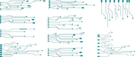 Abstract Technology Circuit Design vector