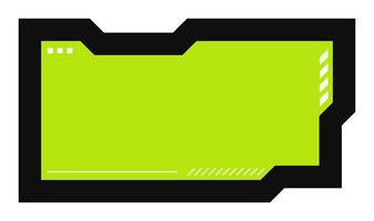 Futuristic element illustration. Colorful lower third overlay. vector