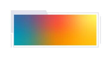 Futuristic element illustration. Colorful lower third overlay. vector