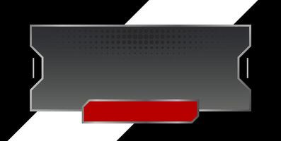 Futuristic element illustration. Colorful lower third overlay. vector