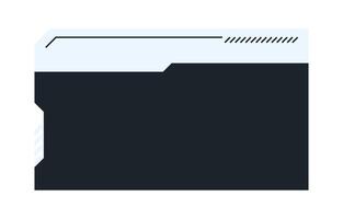 Futuristic element illustration. Colorful lower third overlay. vector