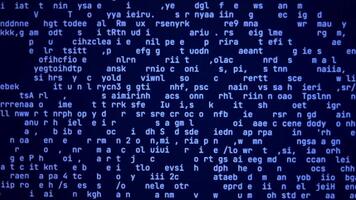The Original Digital Code On The Computer Monitor video