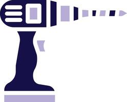 Drill Two Color Glyph Icon vector