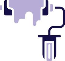Paint Roller Two Color Glyph Icon vector
