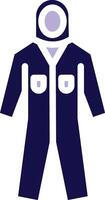 Coverall Two Color Glyph Icon vector
