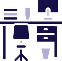 Workspace Two Color Glyph Icon vector