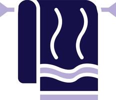 Towel Two Color Glyph icon vector