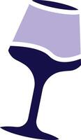 Wine Glass Two Color Glyph icon vector