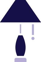 Lamp Two Color Glyph icon vector