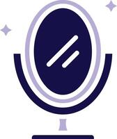 Mirror Two Color Glyph icon vector