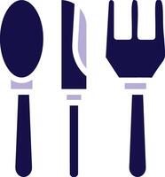 Cutlery Two Color Glyph icon vector