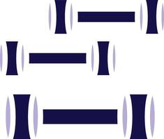 Dumbbel Two Color Glyph icon vector
