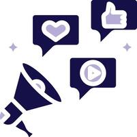 Public Relations Two Color Glyph Icon vector