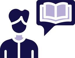 Storytelling Two Color Glyph Icon vector