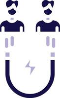 User Engagement Two Color Glyph Icon vector