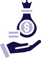 Payment Two Color Glyph Icon vector