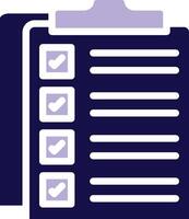 Task Two Color Glyph Icon vector