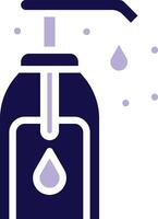 Liquid Soap Two Color Glyph Icon vector