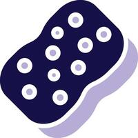 Sponge Two Color Glyph Icon vector