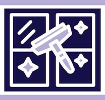 Clean Window Two Color Glyph Icon vector