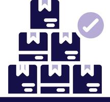 Ready Stock Two Color Glyph Icon vector