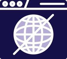 Offline Two Color Glyph Icon vector