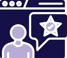 Satisfied Customers Two Color Glyph Icon vector
