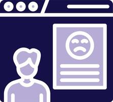 Complaint Two Color Glyph Icon vector