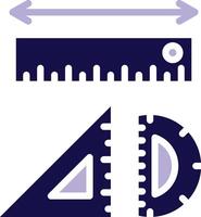 Measurements Two Color Glyph Icon vector