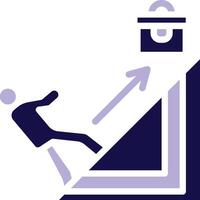 Struggle Two Color Glyph Icon vector