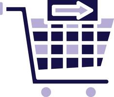 Checkout Two Color Glyph Icon vector