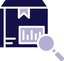 Package Tracking Two Color Glyph Icon vector