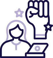 Pride Two Color Line Icon vector