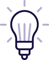 LED Lights Two Color Line Icon vector