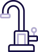 Faucet Two Color Line Icon vector