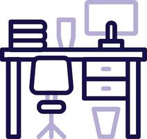 Workspace Two Color Line Icon vector