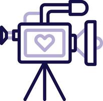Camera Two Color Line Icon vector