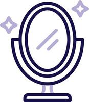 Mirror Two Color Line Icon vector