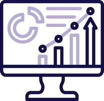 Dashboard Two Color Line Icon vector