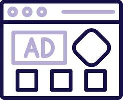 Banners Two Color Line Icon vector
