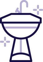 Sink Two Color Line Icon vector