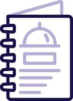 Menu Two Color Line Icon vector